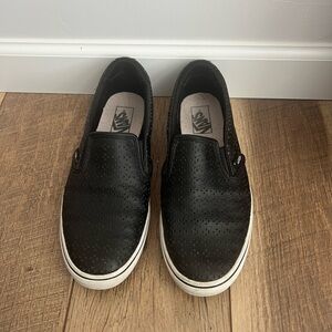 Vans Black Slip-On Sneakers